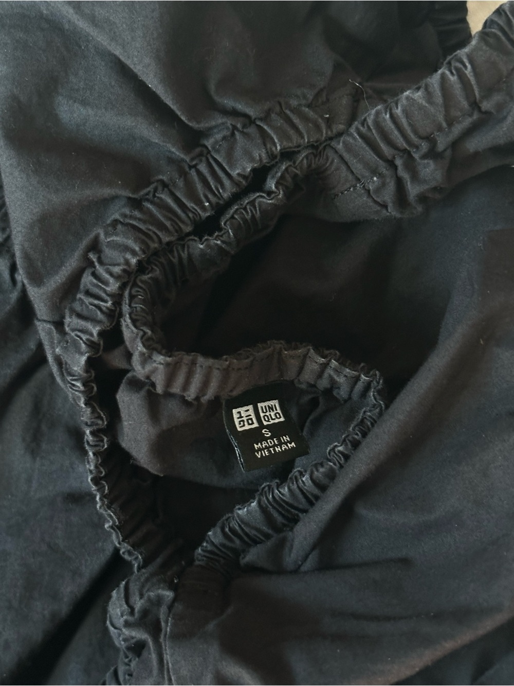 Uniqlo Black Sleeveless Smocked Mini Dress - Picture 5 of 5